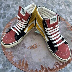 VANS SK8-HI Varsity Multicolor Blanc De Blanc Sneakers Shoe Mens 7.9 Womens 9